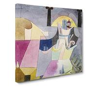 Black Columns In A Landscape by Paul klee Canvas Print | Gallery Wrapped 30mm Frame Wall Art | 20x20 inches | Ready to Hang | Classic Landscape Picture | Living Room Bedroom Lounge Office