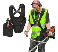 Black Comfort Padded Belt Double Shoulder Strap, Trimmer Shoulder Strap for Trimmers Brushcutters Strimmer Harness, Garden Brush Cutter Lawn Mower Nylon Belt fit for Brush Cutter Trimmer Kit 2026New