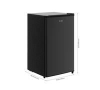 Black Compact Refrigerator with 9L Freezer Compartment