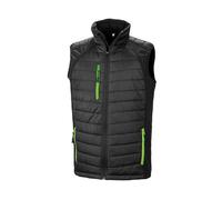 Black Compass Padded Soft Shell Gilet Result Black 4XL