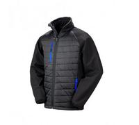 Black Compass Padded Soft Shell Jacket Result Black 4XL