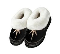 Black Compass Rose Slippers Boot Slippers Indoor Outdoor House Shoes M