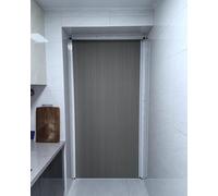 Black Concertina Door - Retractable Folding Screen Gate for Internal Closet, Narrow/Extra Wide/Long (36x80in) - Durable Cellular Fabric for Space Saving Solutions