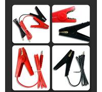 Black - Connecting Wires for 2-Pack Protection Electric Clip Cable Solar/pulsed Red and 1m Fence Grounding Systems Kit Livestock or Garden Chargers