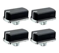 Black Control Knob Compatible With Belling Oven Cooker 083240904 (Pack Of 4)