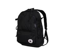 (Black) Converse Backpack Canvas Large Capacity Student School Travel Bags Solid Color