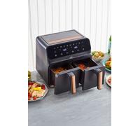 Black & Copper 8.5L Electric Digital 2 Drawer Dual Zone Air Fryer Neo Copper One Size