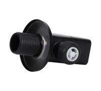 Black Copper Angle Stop Valve G1/2 Inlet Outlet Quarter Turn