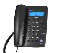 Black Corded Phone with Memory Key Landline Phone Telephone Support Hands-Free/Redial/Flash/Speed Dial/Ring Volume Control for Elderly Seniors Home Office Business Hotel