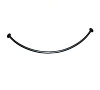 Black Corner Fitting Room Curtain Rod Metal Shower Curtain Rod & Simple Dressing Room Shelf Perfect for Changing Room 80x80cm Size