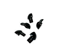 Black Corner Tile Trim Pieces, Plastic External Corner, Plastic Round Edge Corner Pieces for Edge Tile Trim (ETR Trim) Available in 6mm and 8mm and 10mm, Pack of 5 (Black, 8mm)