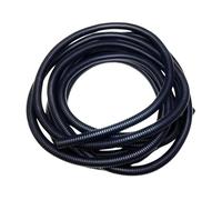 Black Corrugated Conduit Split Plastic Flexible Cable Tidy Solution Tube Trunking 13mm - 5m