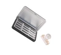 Black Cosmetic Empty Palette with Built in Glasses Perfect for Eyeshadow Blushes and Lipstick Organizers Dense Eyeshadow Container