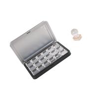 Black Cosmetic Empty Palette with Built in Glasses Perfect for Eyeshadow Blushes and Lipstick Organizers Dense Eyeshadow Container