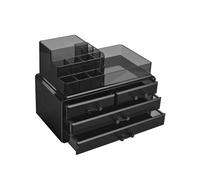 Black Cosmetic Makeup Storage Organiser with Drawers