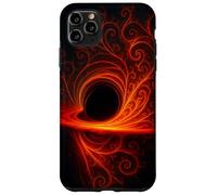 Black Cosmic Hole Fire Swirl Fractal Space Abstract Energy Case for iPhone 11 Pro Max