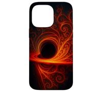 Black Cosmic Hole Fire Swirl Fractal Space Abstract Energy Case for iPhone 14 Pro Max