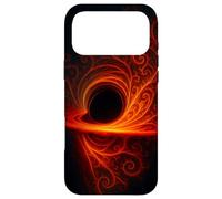 Black Cosmic Hole Fire Swirl Fractal Space Abstract Energy Case for iPhone 17 Pro Max