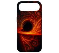 Black Cosmic Hole Fire Swirl Fractal Space Abstract Energy Case for iPhone Air