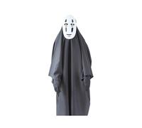 (Black Costume, Kids 140cm) Spirited Away No Face Man Cosplay Costume Full Set