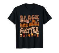 Black Costume Postal Worker Proud Afro Black History Month T-Shirt