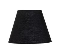 Black Cotton 20cm Diameter Tapered Fabric Lamp Shade