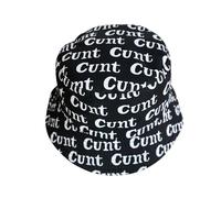 Black Cotton Bucket Hat for Men & Women - Packable Summer Sun Hat with UV Protection, Reversible Fisherman Style for Beach, Festival & Outdoor Wear (UK, Alpha, One Size, One Size fits 55-58cm, Black)