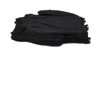 Black Cotton Gloves, Soft Large Sensitive Cleaning Dry Moisturizing Hand Care, 12 Pairs Ergonomic Lock for Edge Work Gloves