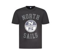 Black Cotton Men T-Shirt Adventure - male - North Sails - T-Shirts - Black - M - Tops M
