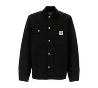 Black Cotton Michigan Coat, male, Carhartt Wip, Light Jackets, Black, S, Jackets S