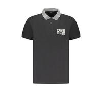 Black Cotton Polo Shirt - male - Cavalli Class - Polo Shirts - Black - XL - Tops XL