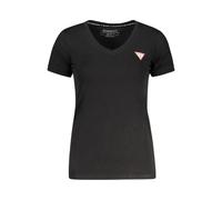 Black Cotton Short Sleeve T-Shirt - female - Guess - T-Shirts - Black - S - Tops S