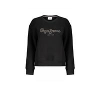 Black Cotton Sweatshirt with Logo Print - female - Pepe Jeans - Sweatshirts - Black - S - Sweatshirts & Hoodies S
