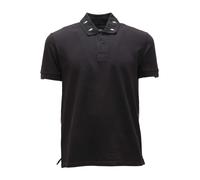 Black Cotton T-shirt with White Lightning - male - Neil Barrett - Polo Shirts - Black - S - Tops S