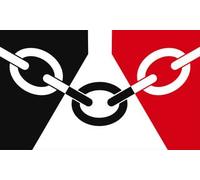 black country county flag fridge magnet handmade in uk