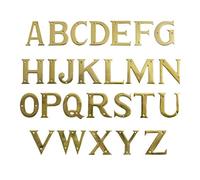 Black Country Metal Works 3" Polished Brass Face Fix Letters & Numbers - Q