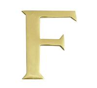 Black Country Metal Works 3" Solid Brass Self Adhesive Letter F