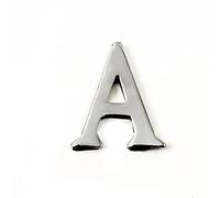 Black Country Metal Works Bright Chrome Solid Brass 1.5" Letter A