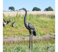 Black Country Metal Works Cast Aluminium 'Goliath' Heron Garden Sculpture