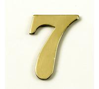 Black Country Metal Works “Classic” 1.5"/38mm Polished Brass Numbers with Fusion- Fix Adhesive (7)