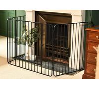 Black Country Metal Works Freyja Heavy Duty Fire Guard With Door