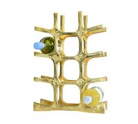 Black Country Metal Works New Gold Kempton House 12 Bottle Wine Rack