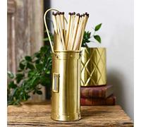 Black Country Metal Works Norfolk Coal Hod Match Stick Holder - Brushed Brass