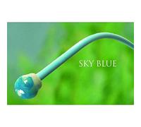 Black Country Metal Works Pack of 3 Plant Supports - Sky Blue Swivel Sticks - 2m