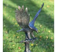 Black Country Metal Works Perched Eagle Cast Aluminium Outdoor Garden Statue