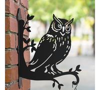 Black Country Metal Works Steel Great Horned Owl Hanging Basket Bracket
