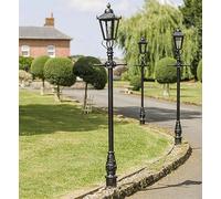 Black Country Metal Works Traditinal Victorian Inspired Cast Iron Lamp Post - 2.3m