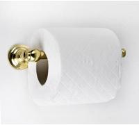Black Country Metal Works Warrington Toilet Roll Holder Ball End - Polished Brass Finish