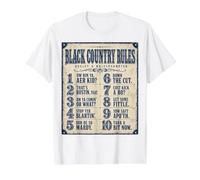 Black Country Rules Yam Yam Dialect Value Graphic T-Shirt, Men, White, M
