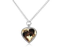 Black Couple King And Queen Afro Woman Man Lovers Ashes Necklace Heart Urn Necklaces Cremation Jewellery Pendant Dad Women Gifts